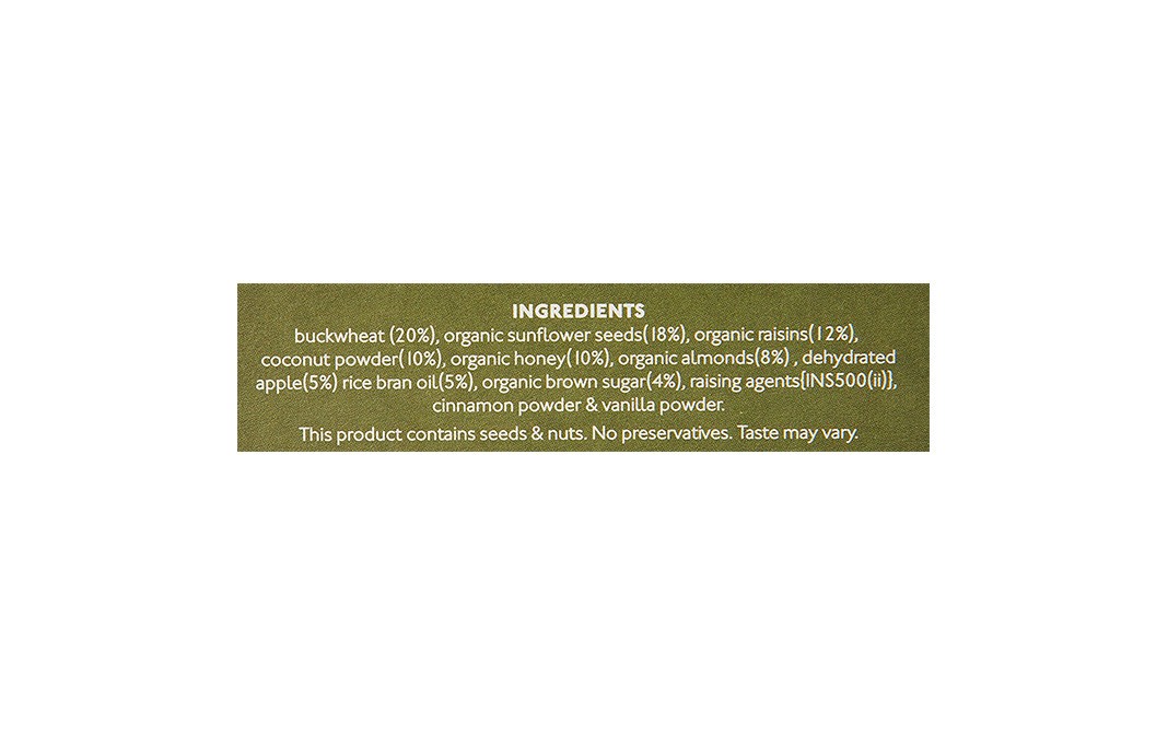 Nourish Organics Almond Buckwheat Cookies    Box  150 grams